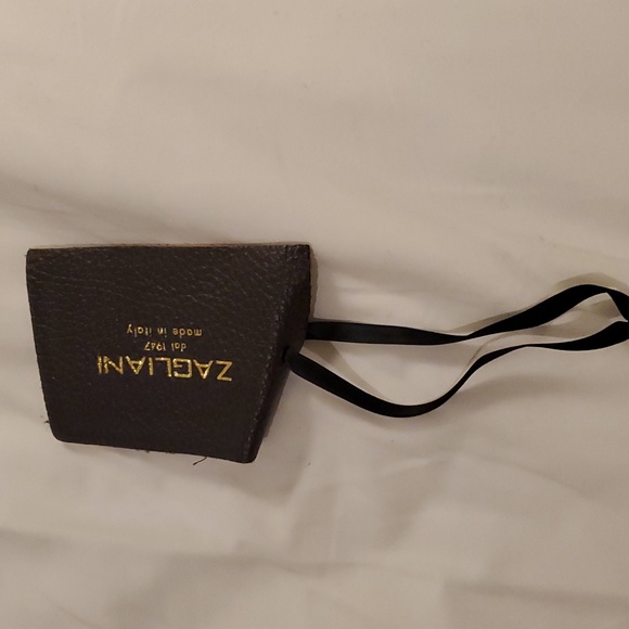 Large Zagliani genuine exotic skin leather bag - Picture 9 of 10